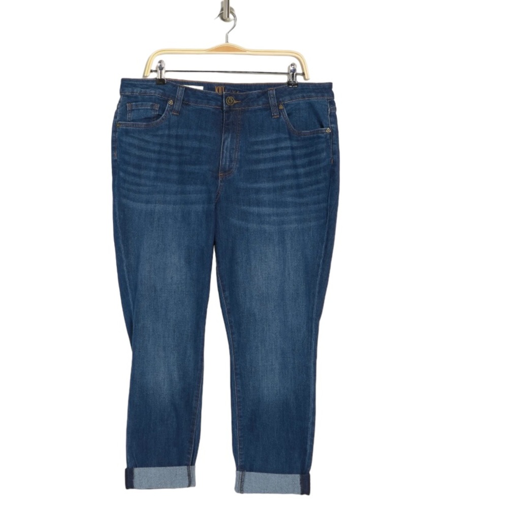 KUT FROM THE KLOTH Katy Boyfriend Dark Wash Jeans - Picture 2 of 13